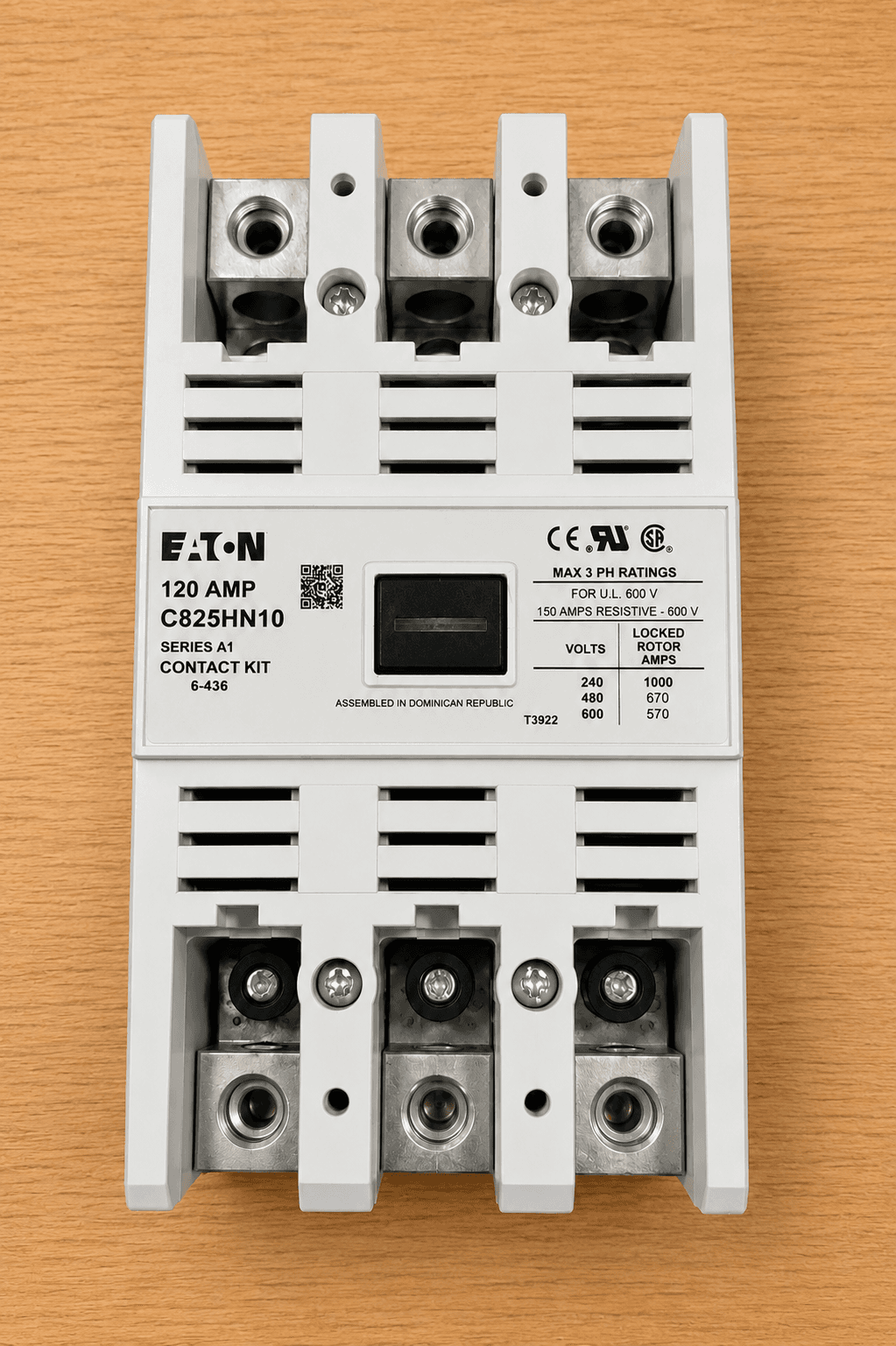 Cutler-Hammer C825HN10 Contactor - 120A 3-Pole