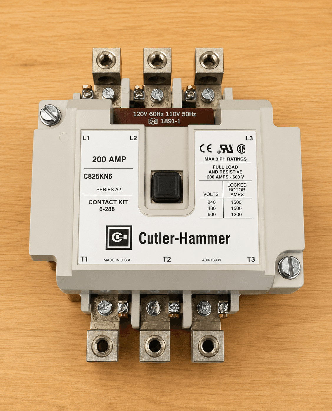Cutler-Hammer C832KN6 Contactor - 200A 3-Pole